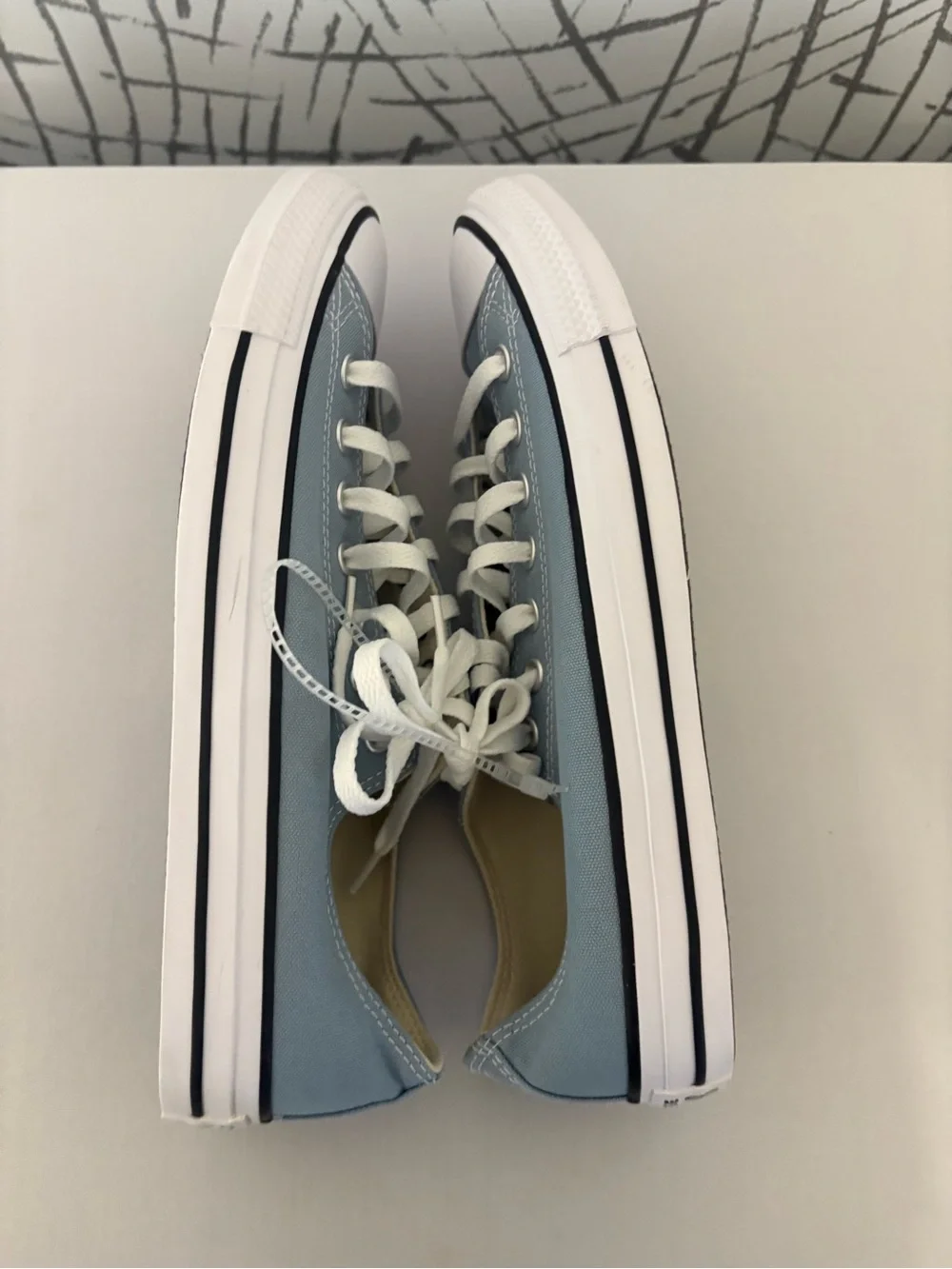 Converse Chuck Taylor All Star low-top sneakers in a light blue - Picture 9 of 11